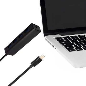 Hub com 4 portas USB OTG tipo C